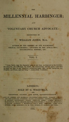 The Millennial harbinger and voluntary church advocate