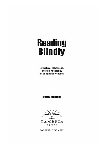 Reading blindly