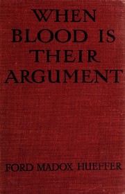 When blood is their argument