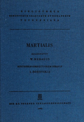 M. Valerii Martialis Epigrammaton Libri