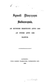 Synodi dioeceseos Suthwarcensis
