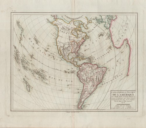 Carte générale et politique de l'Amérique