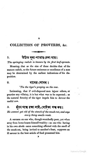 A collection of proverbs, Bengali and Sanscrit