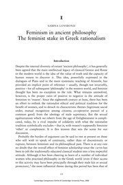 The Cambridge companion to Feminism in philosophy