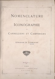 Nomenclature et iconographie des cannelliers et camphriers