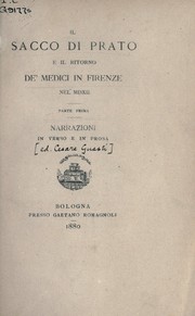 Il sacco di Prato e il ritorno de'Medici in Firenze nel MDXII