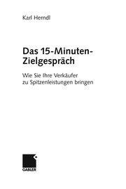 Das 15-Minuten-Zielgespra ch
