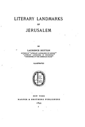 Literary landmarks of Jerusalem