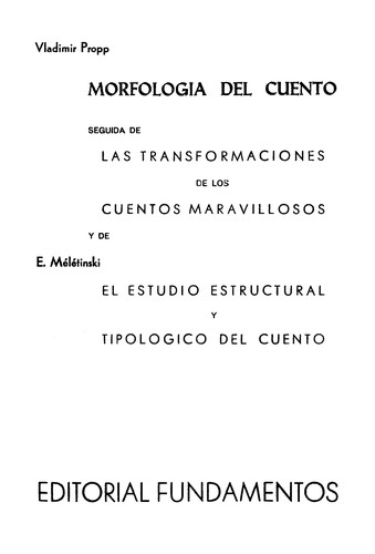 Morfologia del cuento