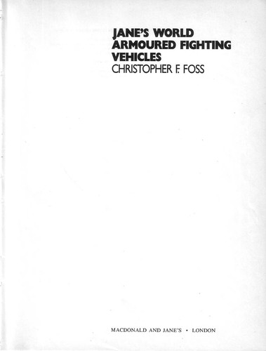 Jane's World Armoured Fighting Vehicles