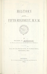 History of the Fifth Regiment, M. V. M