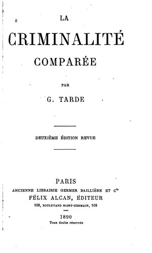 La criminalité comparée