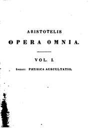 Aristotelis Opera omnia