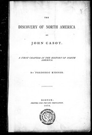 The discovery of North America by John Cabot
