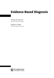 Evidence-based diagnosis