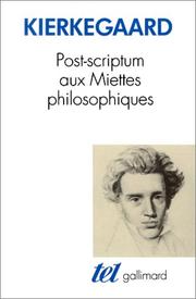 Post-scriptum aux Miettes philosophiques