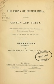 The Fauna of British India including Ceylon and Burma