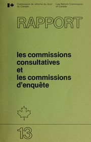Advisory and investigatory commissions