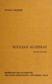 Boolean algebras
