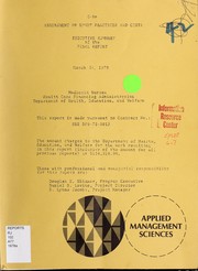 Assessment of EPSDT practices and costs