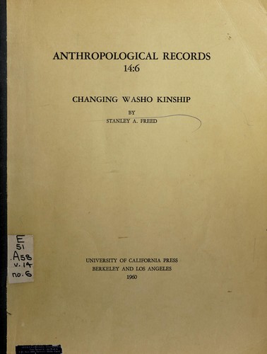 Changing Washo kinship
