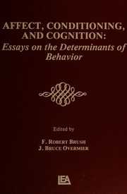 Affect, conditioning, and cognition