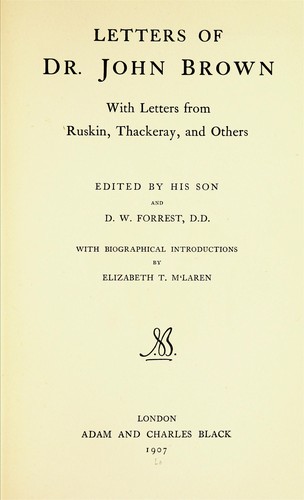 Letters of Dr. John Brown