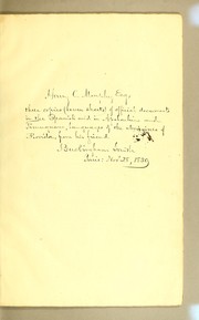 [Documents in the Spanish and two of the early tongues of Florida (Apalachian and Timuquan)]