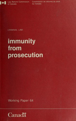 Immunity from prosecution