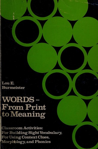 Words--from print to meaning
