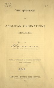 The question of Anglican ordinations discussed