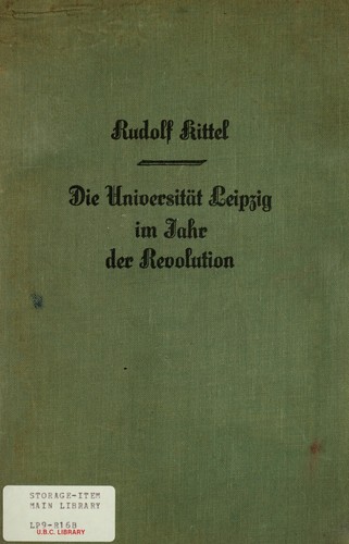 Die Universität Leipzig im Jahr der Revolution