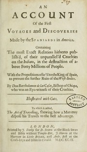 An account of the first voyages and discoveries made by the Spaniards in America