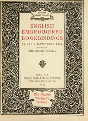 English embroidered bookbindings