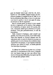 Manuel théorique et pratique de la liberté de la presse