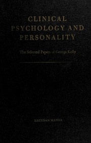 Clinical psychology and personality