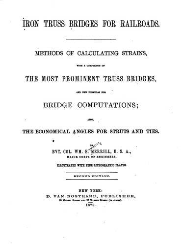 Iron Truss Bridges for Railroads