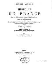 Histoire de France depuis les origines jusqu'à la révolution