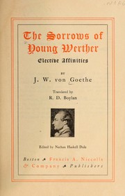The sorrows of young Werther