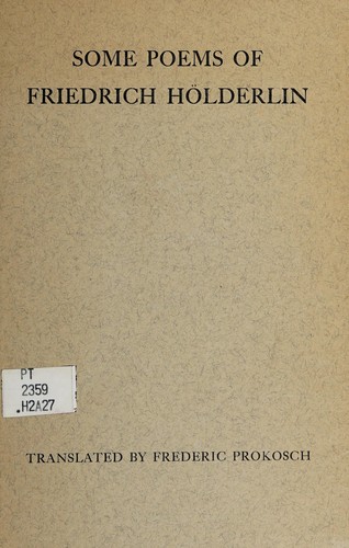 Some poems of Friedrich Hölderlin