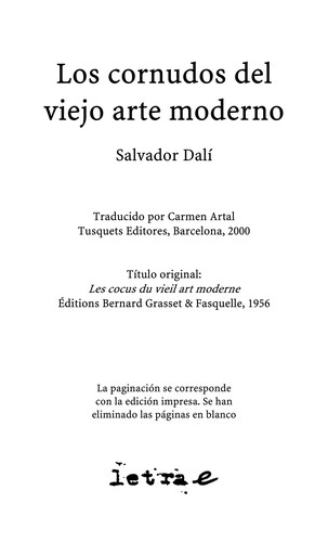 Los Cornudos Del Viejo Arte Moderno