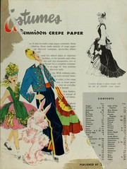 Easy-to-make colorful costumes of Dennison crepe paper