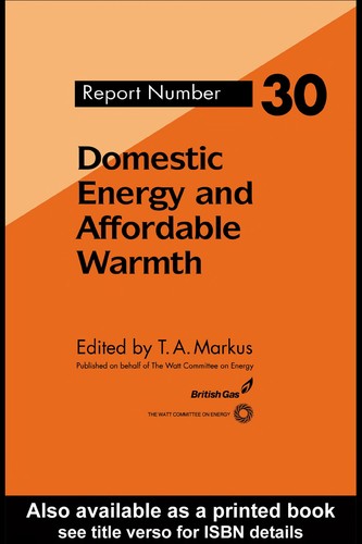 Domestic energy and affordable warmth