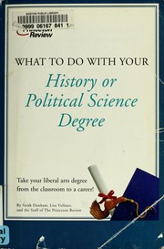 What to do with your history or political science degree