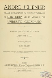 André Chénier ; drame historique en quatre tableaux