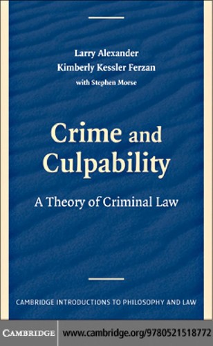 Crime and culpability