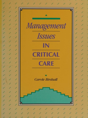 Management issues in critical care