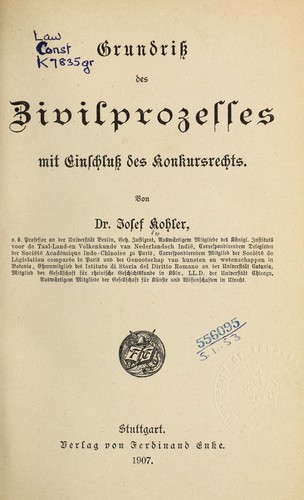 Grundriss des Zivilprozesses