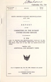 Sixth Omnibus Budget Reconciliation Act, 1986