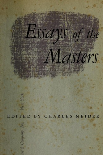 Essays of the masters